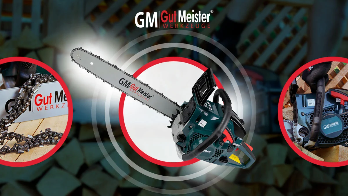 Бензопила ланцюгова GUT MEISTER GS04516 — потужність і надійність у кожному розпилі
